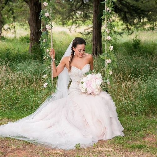 Aisha did my hair and makeup for my wedding and sh