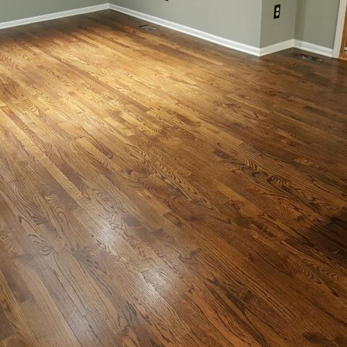 We love the way our floors turned out. Previously 