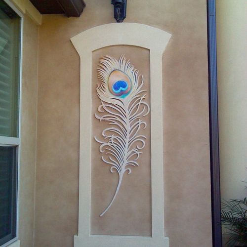 We wanted a 3-D piece of art for the exterior art 