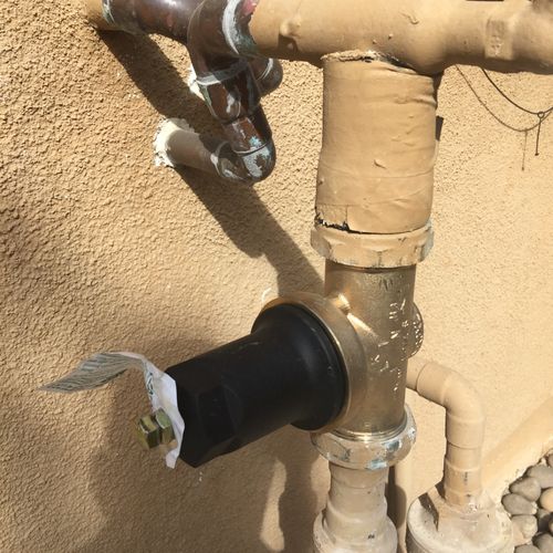My pressure valve on my water main was leaking.   