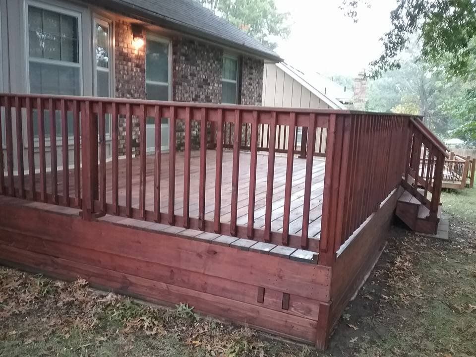 Mark's team did an excellent job staining our deck