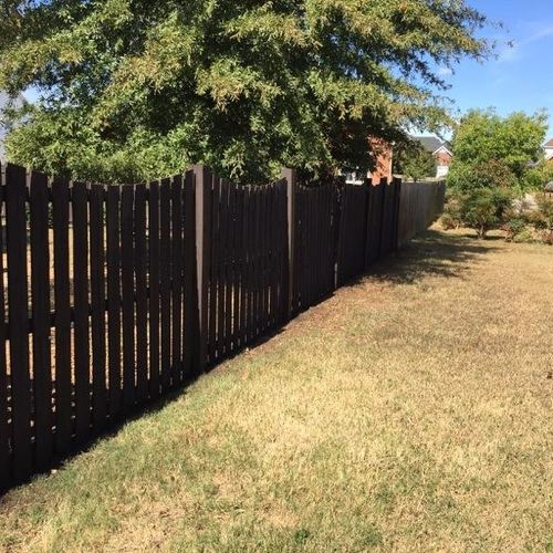 Had repair,match and paint of existing fence. Prom