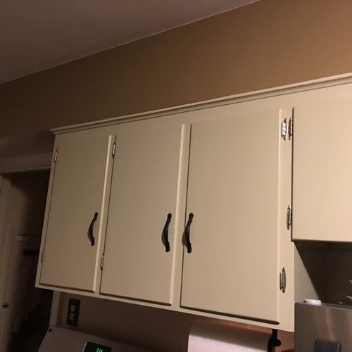 Mike was able to restore my cabinets at a very rea