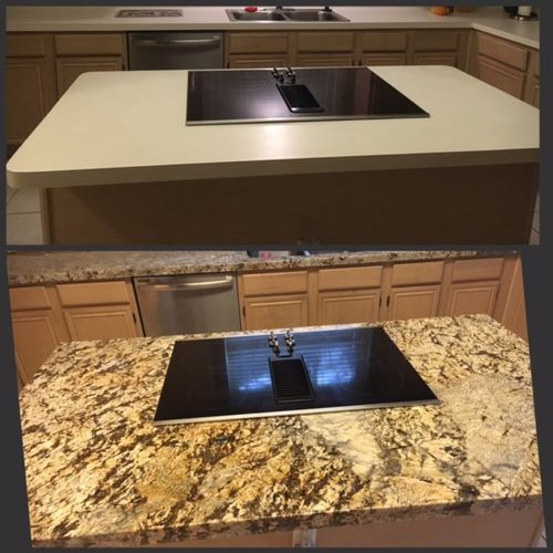 I love my new granite counter tops!! Everything lo