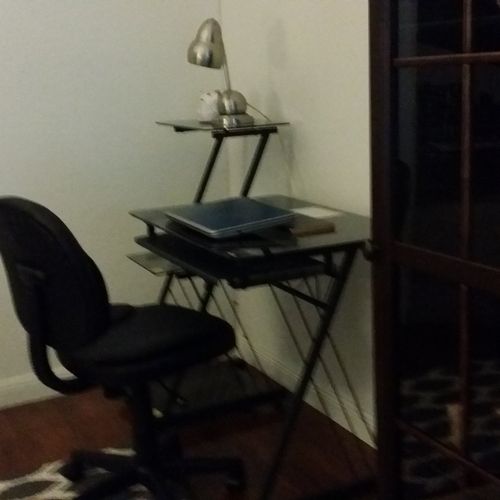 I needed a computer desk and chair assembled and w