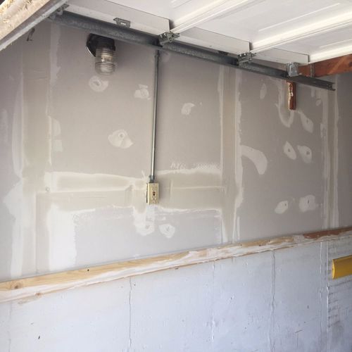 James took care of adding drywall to my garage for