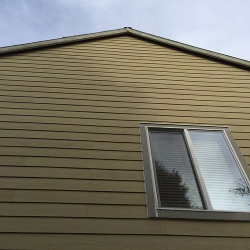 Replace hardiplank siding on south side of house a
