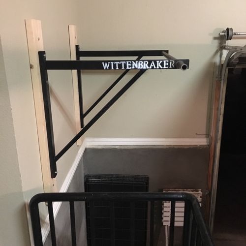 David custom crafted me a pull-up rig for my home 