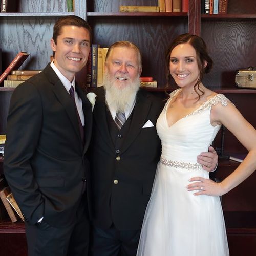 Thank you, Rev Drum, for officiating our wedding! 