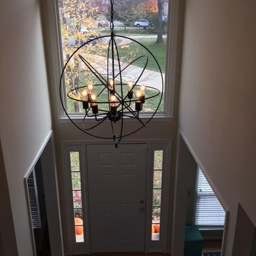 Had a two story foyer light and dining room light 