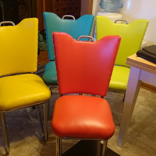 I purchased old used chairs in hopes I could reuph