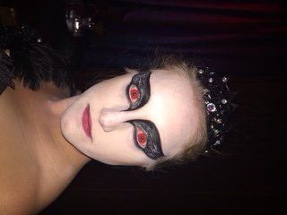 Olivia did a fabulous job on our Halloween makeup,