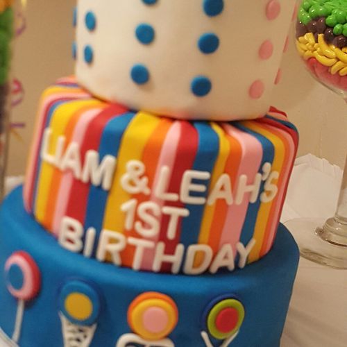 The cake I ordered for my twins first birthday was