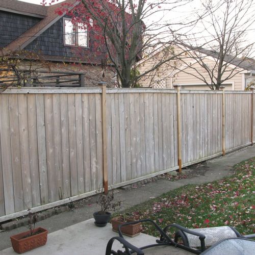 I had (qty. 12)  - 4x4 fence posts that needed to 