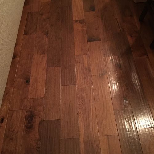 I had 960 square feet of solid wood flooring sande