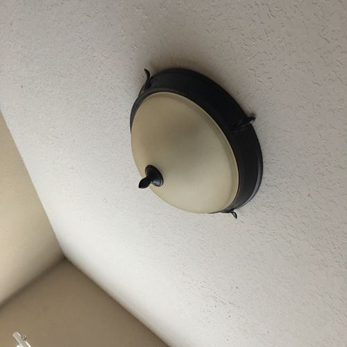 I wanted my current ceiling fan replaced with a li