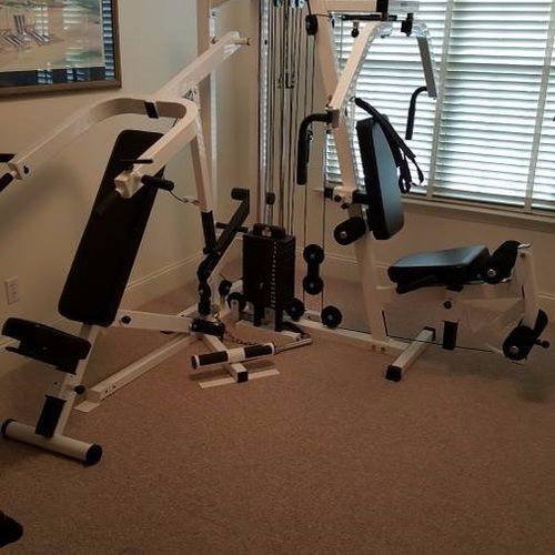 Home gym assembly