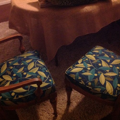 I couldn't be more pleased with my new chairs! The