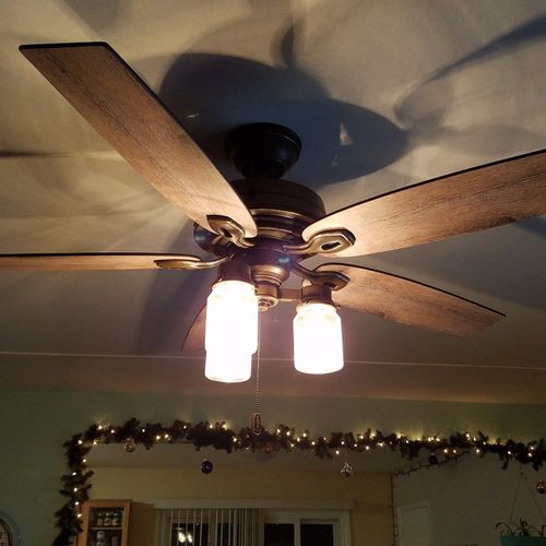 I had a light/ceiling fan and a bathroom vent inst
