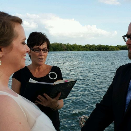 Trish did an amazing job with our sailboat wedding