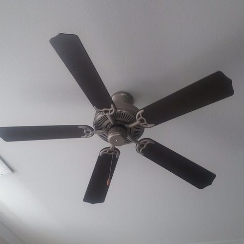 Mr. Price-d right installed my ceiling fans and I 