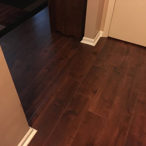 Made our dream of hardwood flooring in our home co
