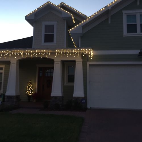 Very pleased with Christmas light installation on 
