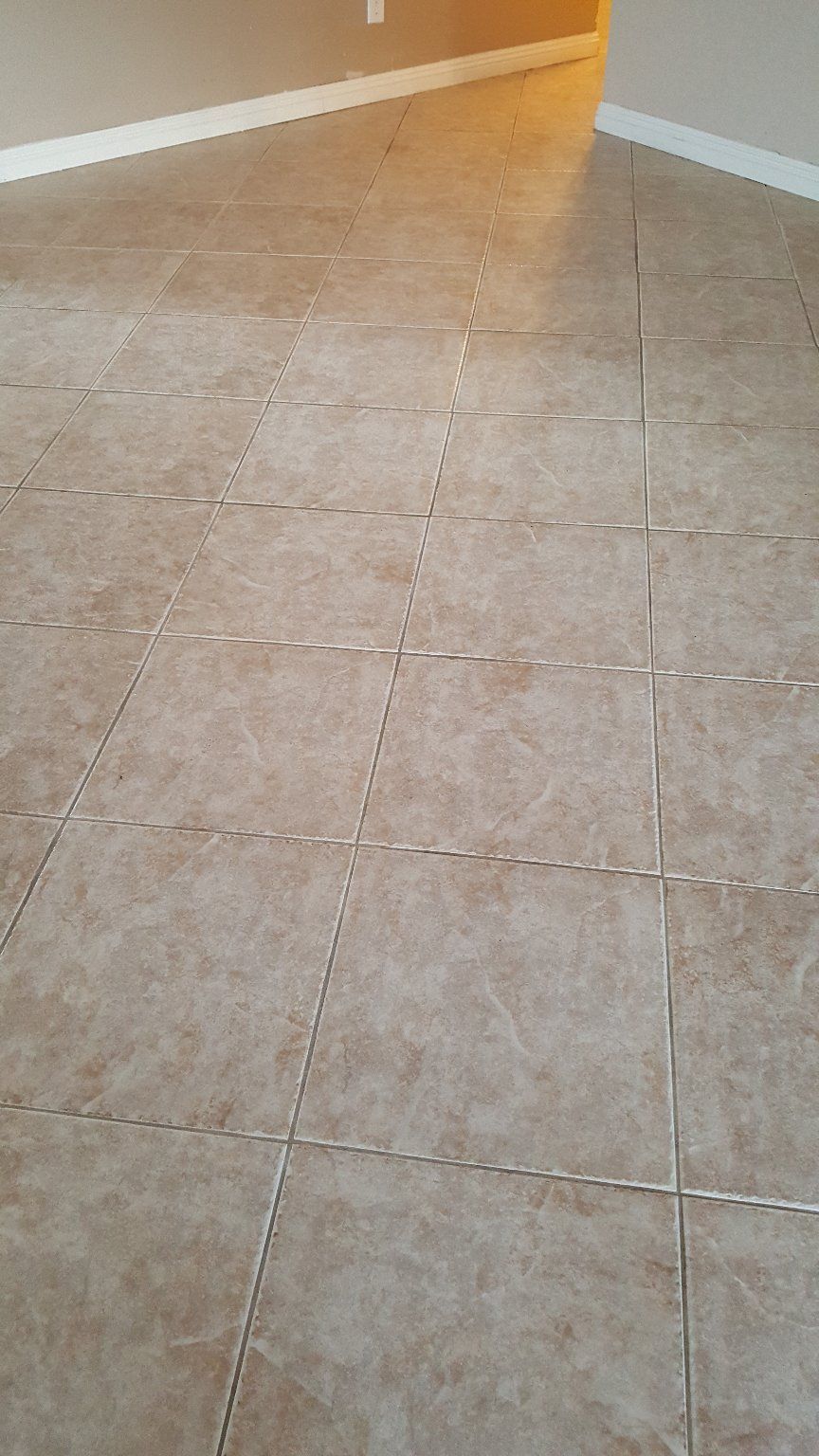 Scott was able to come over to clean my tile floor