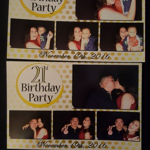 The couple that was serving the photo booth were s