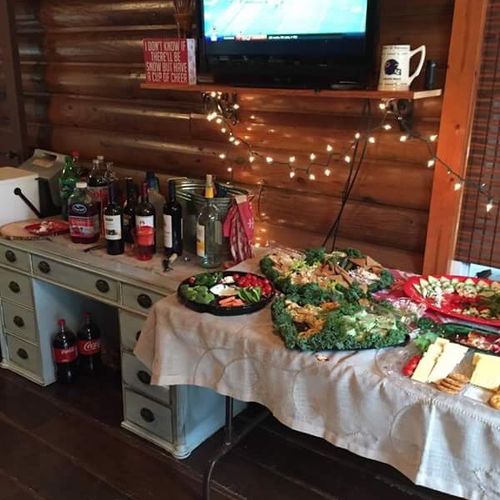 Janet fixed a beautiful holiday appetizer spread f