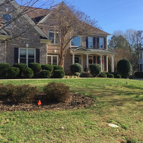 We purchased a house with a yard that had been...n