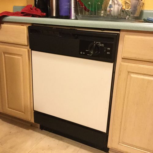 Did a great job getting my new dishwasher in.