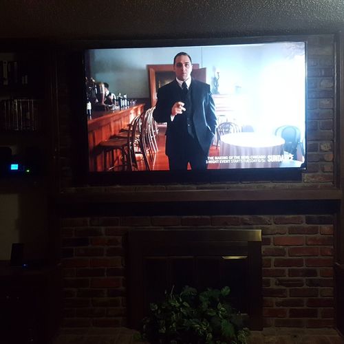 "TV wall mounting over fireplace"
Eric does excell