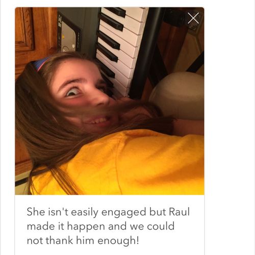 Raul is not only an excellent music teacher but al