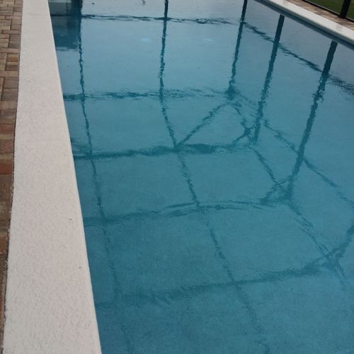 The Company recovered my pool very fast!
