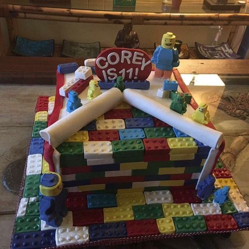 Ordered a Lego themed cake for my nephew's birthda