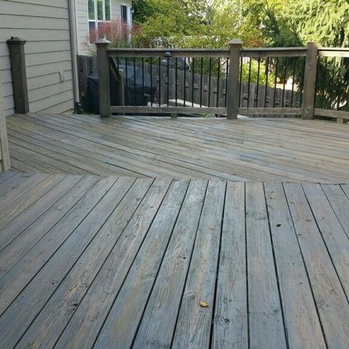 I hired Bill to refinish my deck. After a ton of t