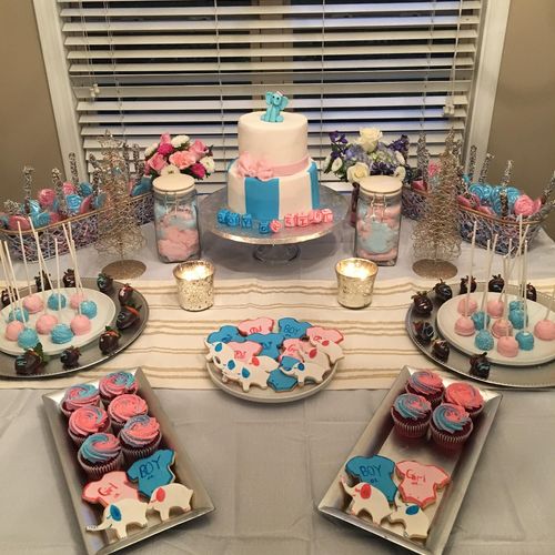 My mom threw me a gender reveal party and hired Ka