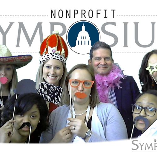 We had a photo booth set up for our annual Nonprof