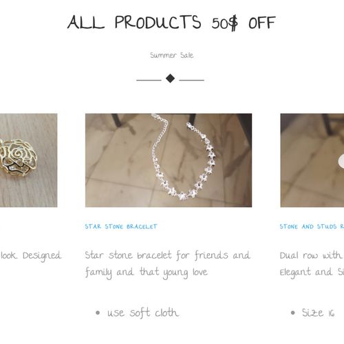 I am starting a Online Jewellry shop which will be
