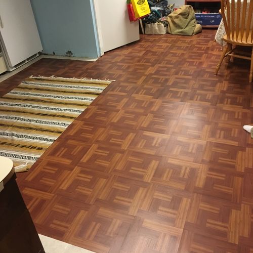 My grandmother had needed her floors done over in 