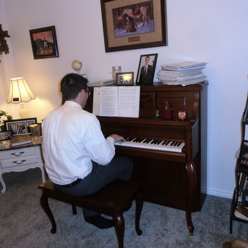 We love having our piano tuned and working at it's