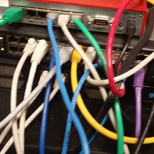 We had an unlabeled networking mess left by our la
