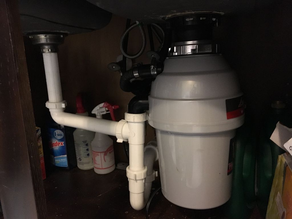 Had a garbage disposal installed where originally 