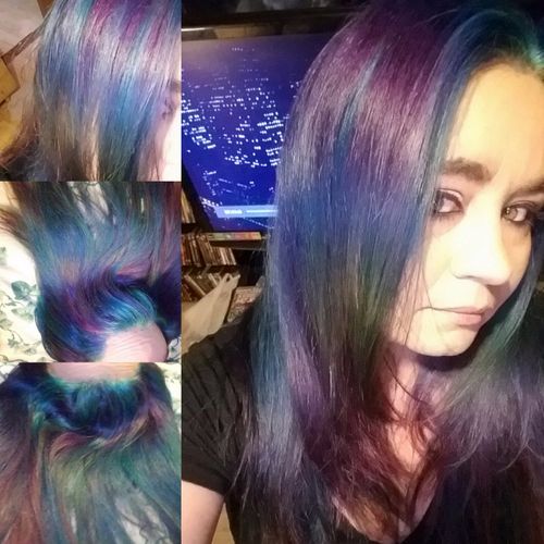 I thought I could give myself *galaxy hair*. After
