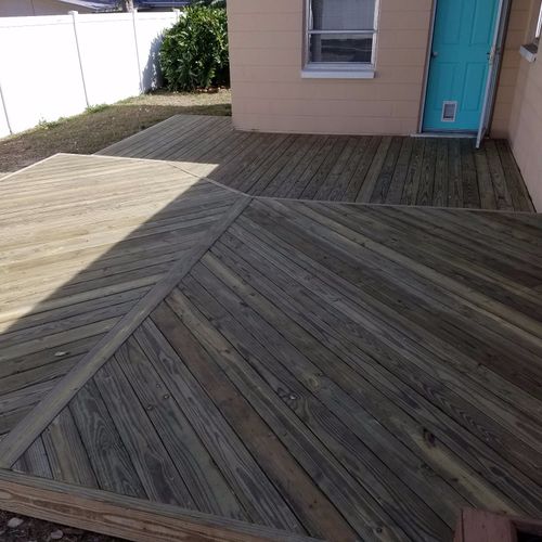 Mark and his team did a fantastic job on my deck. 