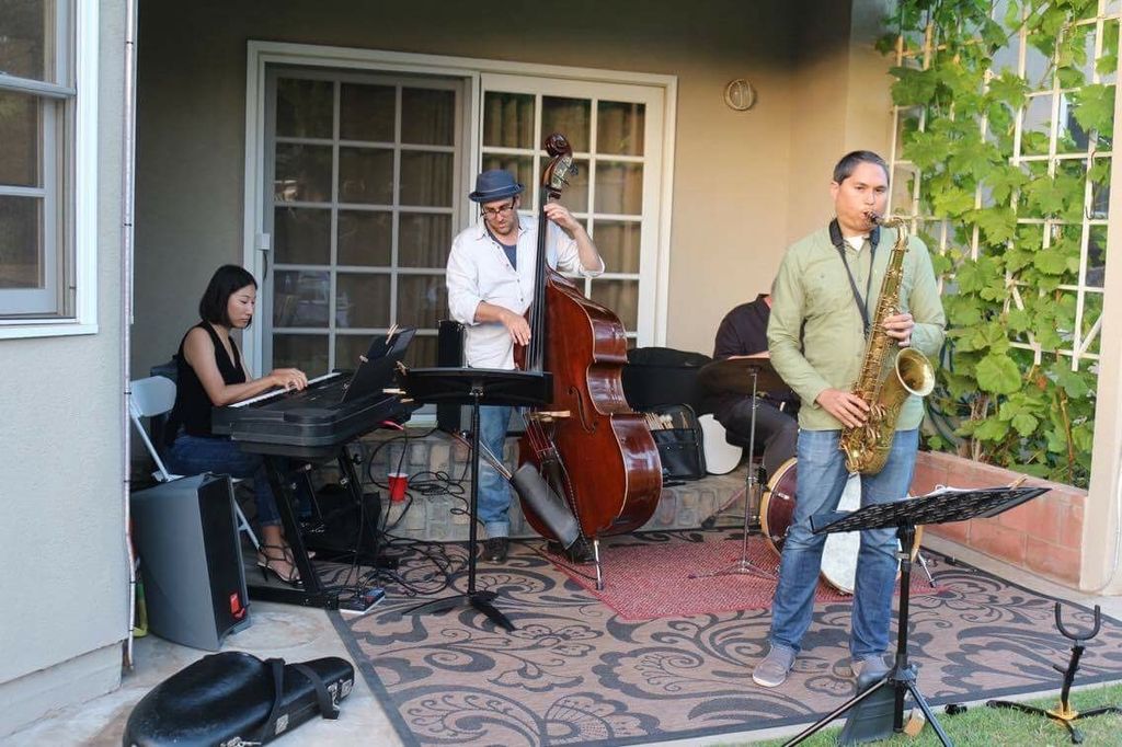 I had a summer jazz party at my house. Ken and his