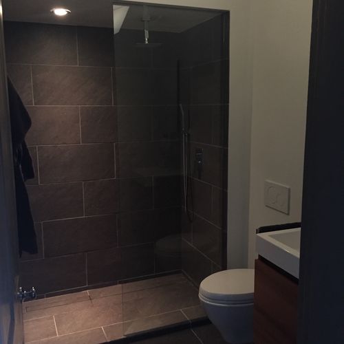Mike performed a complete bathroom remodel based o