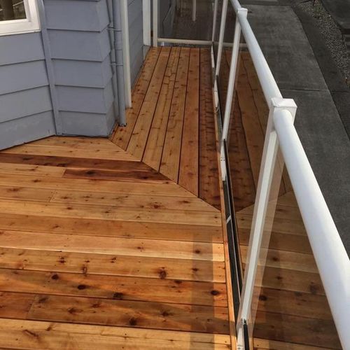 I had a deck installed by More than a Carpenter. I
