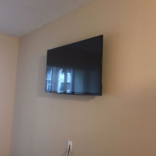 I called john to have two tv's mounted. Not only d